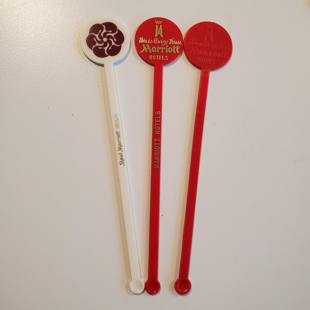 VINTAGE MARRIOTT STIR STICKS